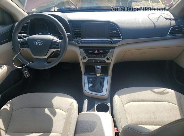 5NPD84LF6HH038221 2017 HYUNDAI ELANTRA Red Dashboard view