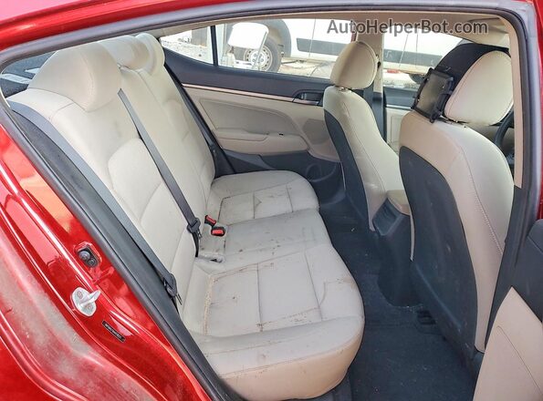 5NPD84LF6HH038221 2017 HYUNDAI ELANTRA Red Rear seats view