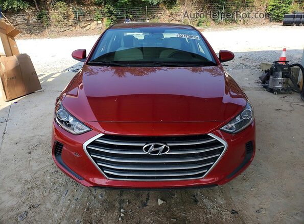 5NPD84LF6HH038221 2017 HYUNDAI ELANTRA Red Front view