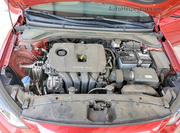 5NPD84LF6HH038221 2017 HYUNDAI ELANTRA Red Rear interior view