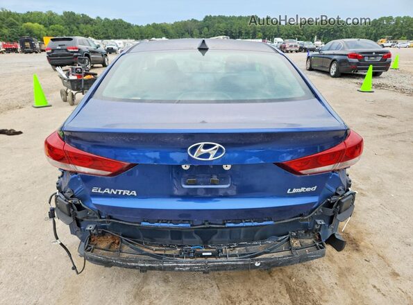 5NPD84LF6HH040390 2017 HYUNDAI ELANTRA Blue Հետևի տեսք