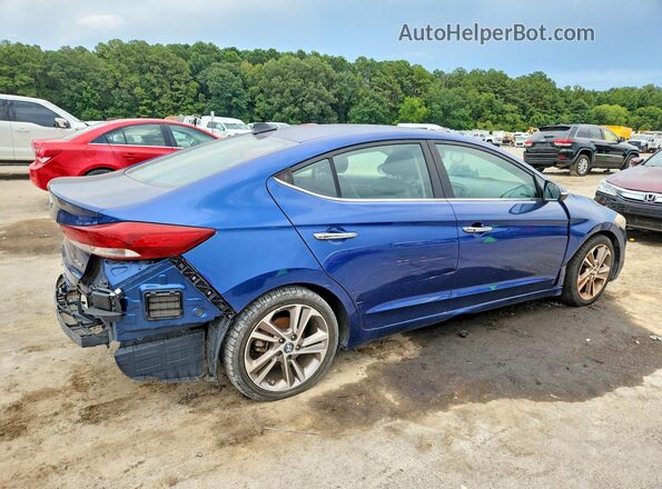 5NPD84LF6HH040390 2017 HYUNDAI ELANTRA Blue Հետևի աջ