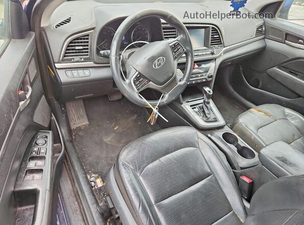 5NPD84LF6HH040390 2017 HYUNDAI ELANTRA Blue Առջևի վահանակի տեսք