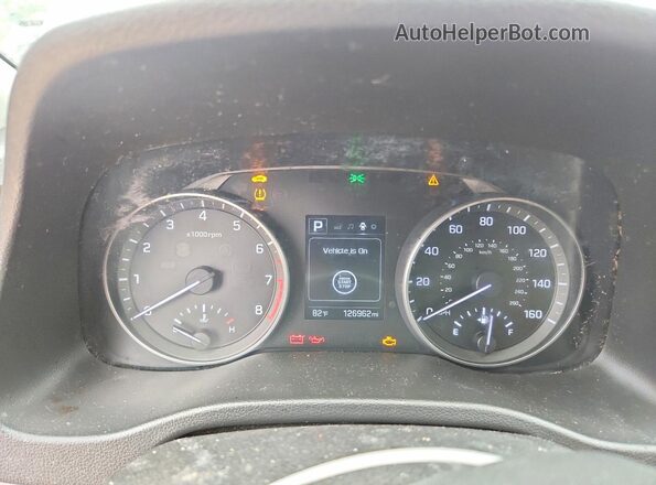 5NPD84LF6HH040390 2017 HYUNDAI ELANTRA Blue Սարքավորումների վահանակի տեսք