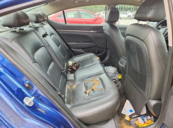 5NPD84LF6HH040390 2017 HYUNDAI ELANTRA Blue Հետևի նստատեղերի տեսք