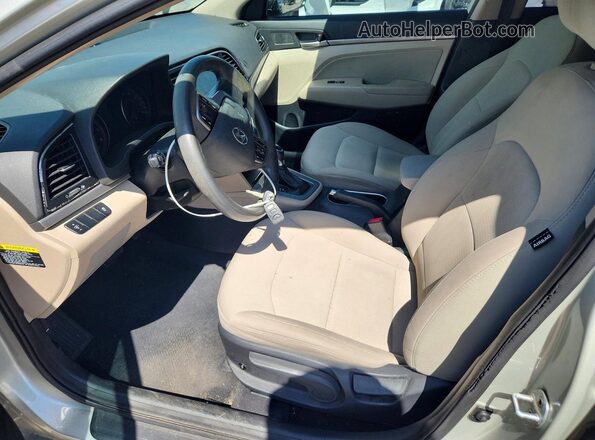 5NPD84LF6HH041314 2017 HYUNDAI ELANTRA Beige Front interior view