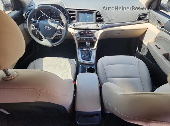 5NPD84LF6HH041314 2017 HYUNDAI ELANTRA Beige Dashboard view