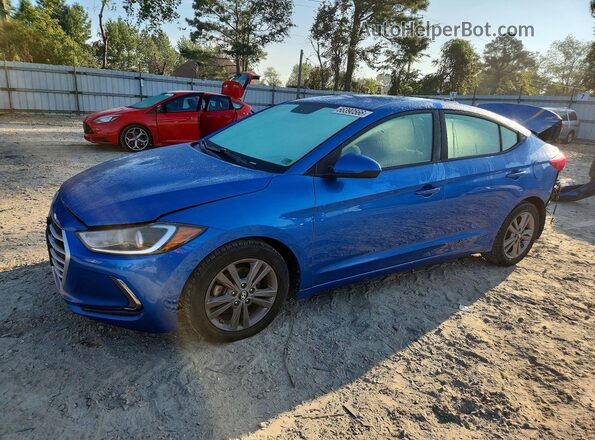 5NPD84LF6HH047890 2017 HYUNDAI ELANTRA Blue Задня ліва чверть