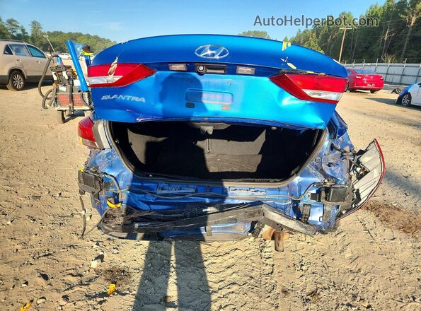 5NPD84LF6HH047890 2017 HYUNDAI ELANTRA Blue Вид підкапотного простору