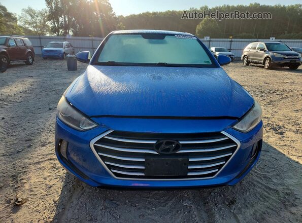 5NPD84LF6HH047890 2017 HYUNDAI ELANTRA Blue Вид щитка приладів