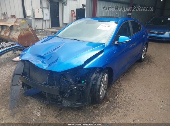 5NPD84LF6HH060400 2017 HYUNDAI ELANTRA Синий Передняя левая четверть