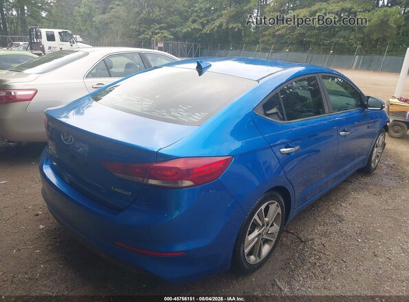 5NPD84LF6HH060400 2017 HYUNDAI ELANTRA Синий Задняя правая четверть