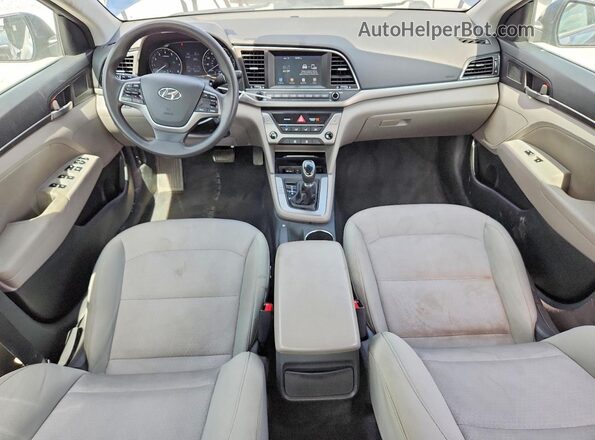 5NPD84LF6HH091453 2017 HYUNDAI ELANTRA Blue Widok deski rozdzielczej