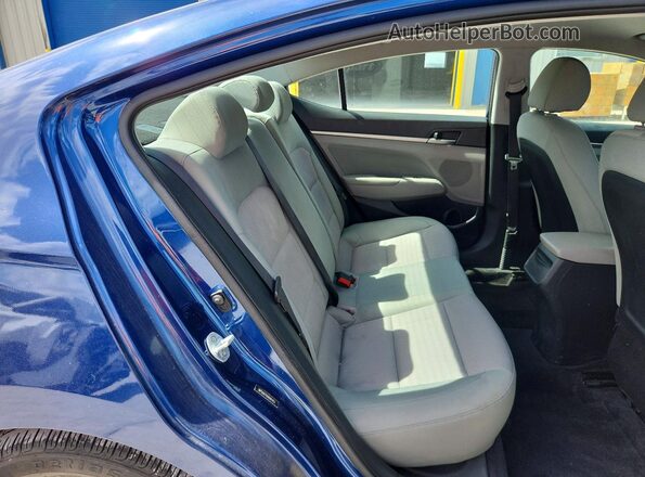 5NPD84LF6HH091453 2017 HYUNDAI ELANTRA Blue Widok tylnych siedzeń