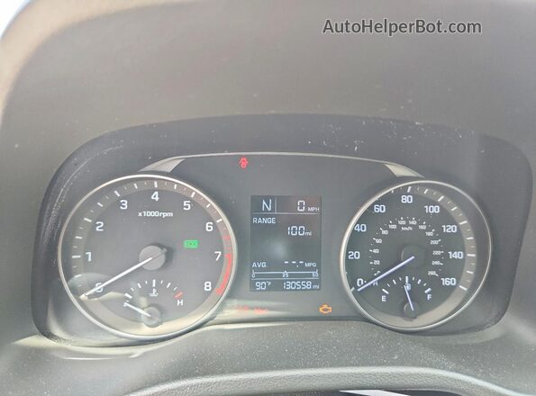 5NPD84LF6HH091453 2017 HYUNDAI ELANTRA Blue Widok zestawu wskaźników