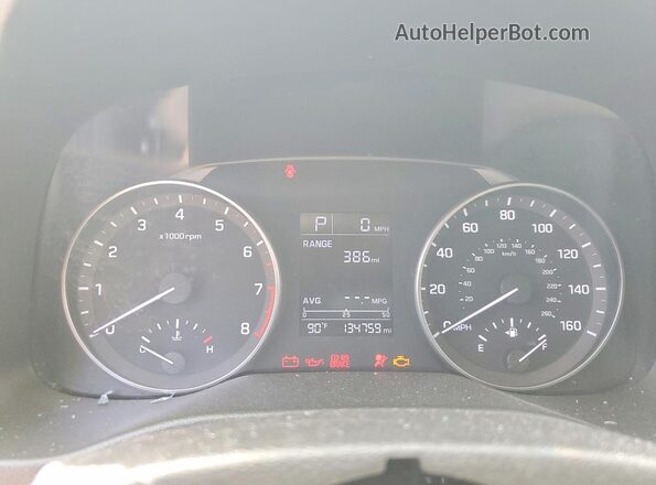 5NPD84LF6HH114505 2017 HYUNDAI ELANTRA Серебряный Вид щитка приборов