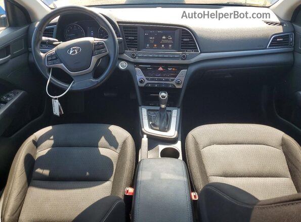 5NPD84LF6HH121678 2017 HYUNDAI ELANTRA Blue Առջևի վահանակի տեսք