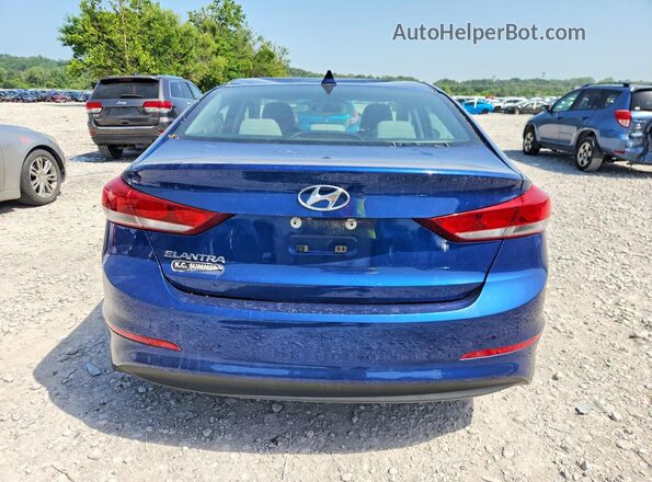 5NPD84LF6HH121809 2017 HYUNDAI ELANTRA Blue Widok z tyłu
