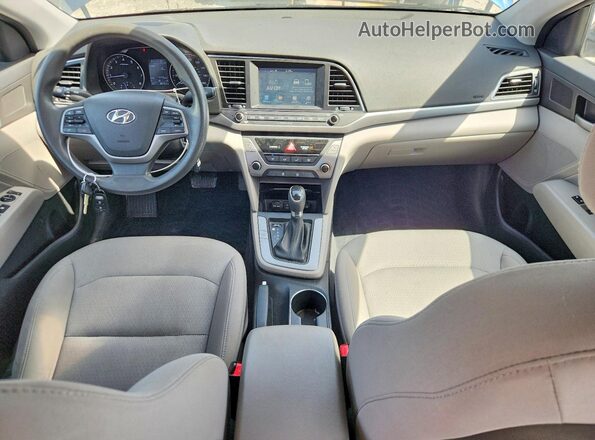 5NPD84LF6HH121809 2017 HYUNDAI ELANTRA Blue Widok deski rozdzielczej