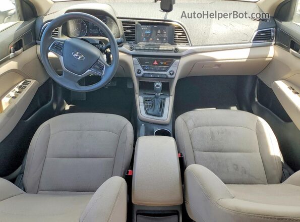 5NPD84LF6HH123723 2017 HYUNDAI ELANTRA White Առջևի վահանակի տեսք