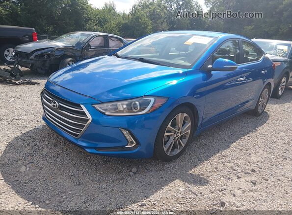 5NPD84LF6HH127917 2017 HYUNDAI ELANTRA Blue Vista tres cuartos delantera izquierda