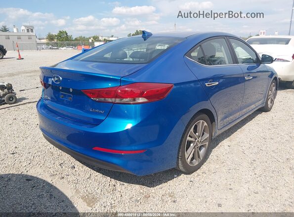 5NPD84LF6HH127917 2017 HYUNDAI ELANTRA Blue Trasero derecho