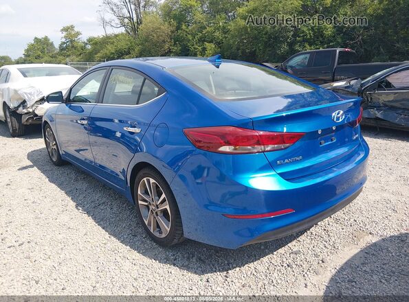 5NPD84LF6HH127917 2017 HYUNDAI ELANTRA Blue Trasero izquierdo