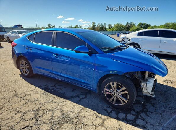 5NPD84LF6HH146208 2017 HYUNDAI ELANTRA Blue წინა მარჯვენა