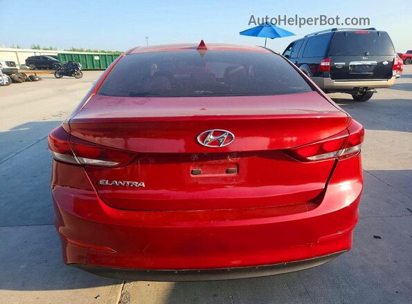 5NPD84LF6HH150856 2017 HYUNDAI ELANTRA Red Widok z tyłu