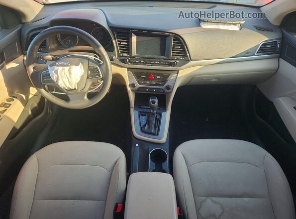 5NPD84LF6HH150856 2017 HYUNDAI ELANTRA Red Widok deski rozdzielczej