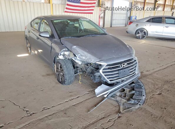 5NPD84LF6HH152025 2017 HYUNDAI ELANTRA Gray Delantero derecho