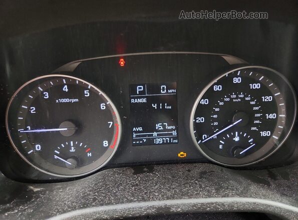 5NPD84LF6HH177670 2017 HYUNDAI ELANTRA Silver Вид щитка приладів