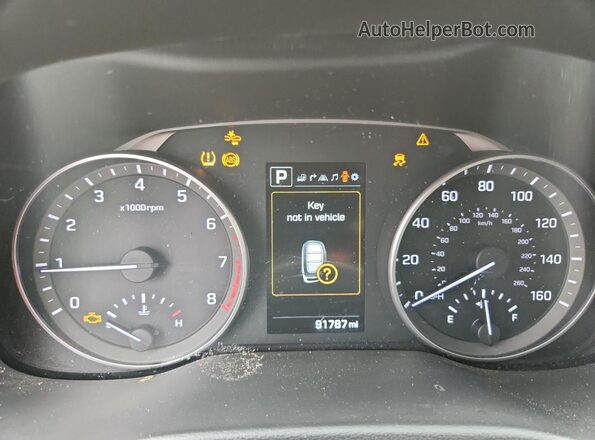 5NPD84LF6HH188376 2017 HYUNDAI ELANTRA Silver Вид щитка приладів