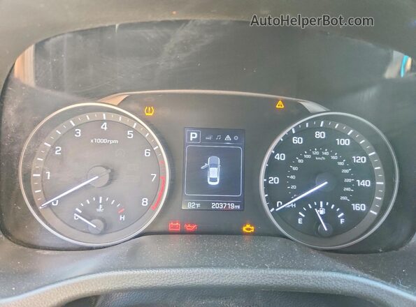 5NPD84LF6JH215842 2018 HYUNDAI ELANTRA White Instrument cluster view