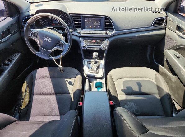 5NPD84LF6JH215842 2018 HYUNDAI ELANTRA White Dashboard view