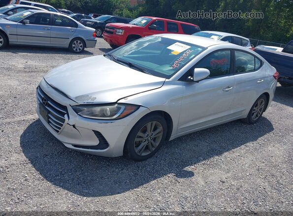 5NPD84LF6JH221429 2018 HYUNDAI ELANTRA Серебряный Передняя левая четверть