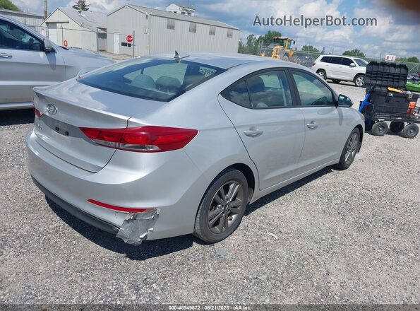 5NPD84LF6JH221429 2018 HYUNDAI ELANTRA Серебряный Задняя правая четверть