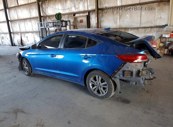 5NPD84LF6JH223567 2018 HYUNDAI ELANTRA Blue Rear left