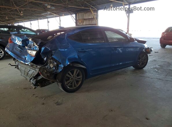 5NPD84LF6JH223567 2018 HYUNDAI ELANTRA Blue Rear right
