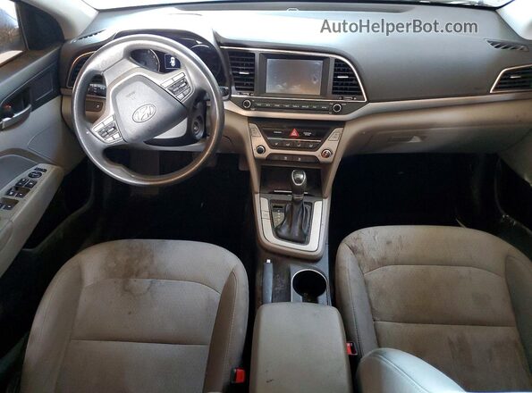 5NPD84LF6JH223567 2018 HYUNDAI ELANTRA Blue Dashboard view