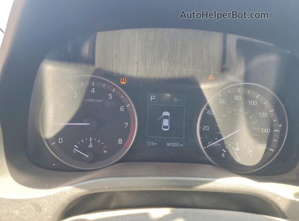5NPD84LF6JH223567 2018 HYUNDAI ELANTRA Blue Instrument cluster view
