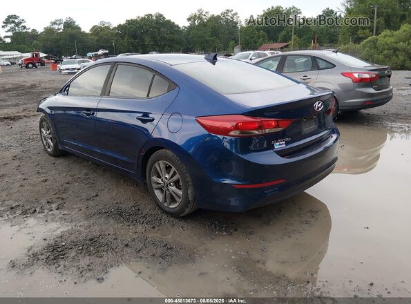 5NPD84LF6JH241471 2018 HYUNDAI ELANTRA Синий Задняя левая четверть