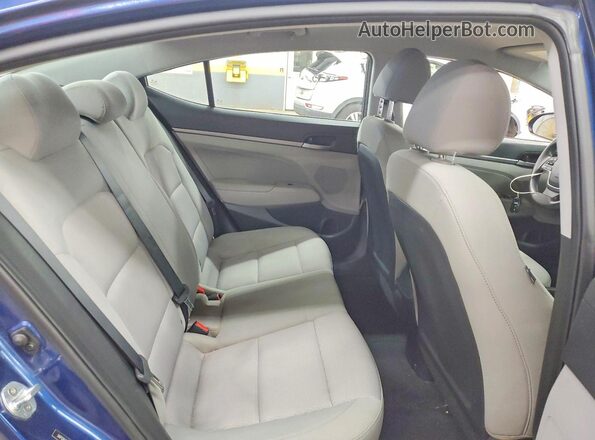 5NPD84LF6JH253409 2018 HYUNDAI ELANTRA Blue Vista de los asientos traseros