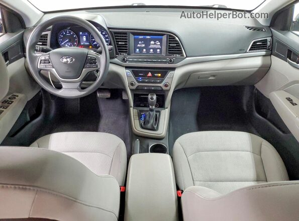 5NPD84LF6JH253409 2018 HYUNDAI ELANTRA Blue Vista del salpicadero