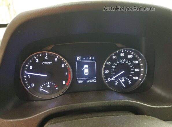 5NPD84LF6JH253409 2018 HYUNDAI ELANTRA Blue Vista del cuadro de instrumentos