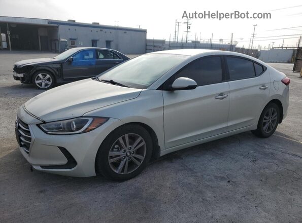 5NPD84LF6JH257475 2018 HYUNDAI ELANTRA Серебряный Задняя левая четверть