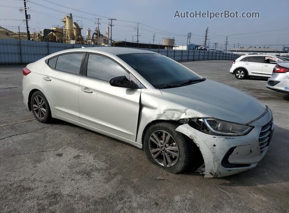 5NPD84LF6JH257475 2018 HYUNDAI ELANTRA Серебряный Вид задних сидений