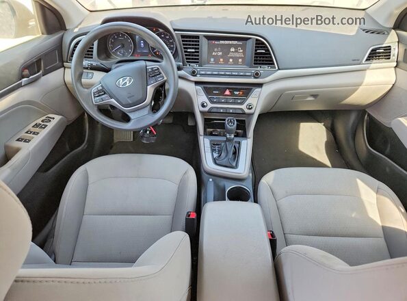 5NPD84LF6JH260232 2018 HYUNDAI ELANTRA Gray Widok deski rozdzielczej