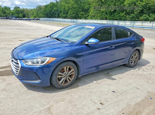 5NPD84LF6JH267715 2018 HYUNDAI ELANTRA Синий Задняя левая четверть