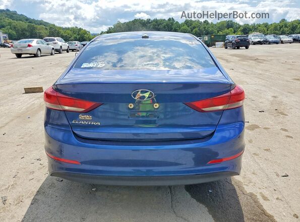 5NPD84LF6JH267715 2018 HYUNDAI ELANTRA Синий Вид задней части салона